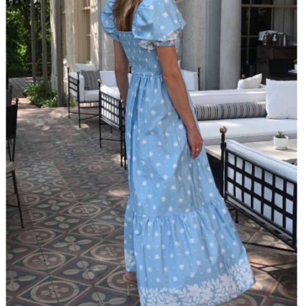 Mason's Daughter Blue puff sleeve maxi dress - Picture 3 of 8